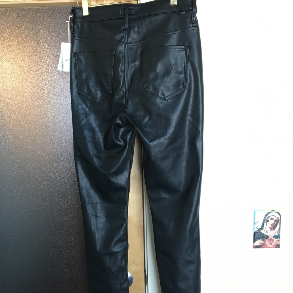 Mother Vegan Leather Swooner Pant NWT - Picture 2 of 4